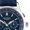 Sekonda 30108 Chronograph Blue Leather Strap Watch - W31328 Alternative Image