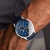 Sekonda 30108 Chronograph Blue Leather Strap Watch - W31328 Alternative Image