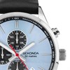 Sekonda 30106 Dual Time Black Leather Strap Watch - W31436 Alternative Image