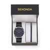 Sekonda 39027 Black Strap Watch And Bracelet Gift Set - W31462 Alternative Image