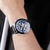 Sekonda 30160 Silver Tone Blue Multi Dial Black Leather Strap Watch - W31467 Alternative Image