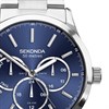 Sekonda 1505 Option E Blue Multi Dial White Metal Bracelet Watch - W31469 Alternative Image