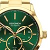 Sekonda 30370 Green Multi Dial Gold Tone Bracelet Watch - W31470 Alternative Image