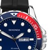 Sekonda 1580 Black Silicone Strap Watch - W31473 Alternative Image