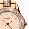 Sekonda 2034 Joanne Rose Gold Plated Crystal Set Bracelet Watch - W3206 Alternative Image