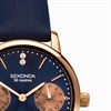 Sekonda 40304 Rose Gold Plated Blue Strap Watch - W32250 Alternative Image