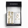 Sekonda 49020 Gold Plated Bracelet, Necklace, Earrings And Watch Gift Set - W32302 Alternative Image