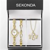 Sekonda 49057 Gold Plated Watch, Bracelet, Pendant And Earrings Gift Set - W32384 Alternative Image