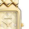 Sekonda 40559 Lunar Gold Tone Quilted Bracelet Watch - W32421 Alternative Image