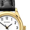 Sekonda 4493 Evans Gold Plated Black Leather Strap Watch - W3242 Alternative Image