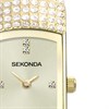 Sekonda 40468 Gold Tone Stone Set Bangle/Bracelet Watch - W32457 Alternative Image