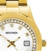 40716 Sekonda Gold Coloured Bracelet Stone Set Case Watch - W32462 Alternative Image
