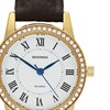 Sekonda 40794 Brown Strap Stone Set Case Roman Numeral Watch - W32506 Alternative Image