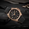 Citizen AW1723-02E Eco-Drive Rose Gold Plated Black Strap Watch - W38259 Alternative Image