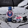 CA7046-46W Captain America Eco-Drive Blue Leather Strap Watch - W38529 Alternative Image
