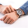 Police Underlined Black Leather Strap Watch - W44144 Alternative Image