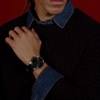 HUGO 1530366 Stamp Multi Black Leather Strap Watch - W45420 Alternative Image