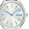 HUGO 1540187 Glossy Stainless Steel Rainbow Markers Mesh Bracelet Watch - W45476 Alternative Image