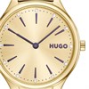HUGO 1540188 Glossy Gold Tone Mesh Bracelet Watch - W45477 Alternative Image