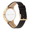 Calvin Klein 25200008 Gold Plated Black Leather Strap Watch - W4677 Alternative Image