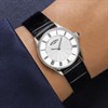 Rotary RLS10045/01 Heritage Stainless Steel Silver Dial Blk Leather Strap Watch - W64224 Alternative Image