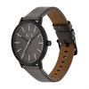 Armani Exchange AX2764  Black IP Grey Leather Strap Watch - W65511 Alternative Image
