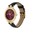 Armani Exchange AX5178 Gold Tone Black Leather Strap Watch - W65521 Alternative Image