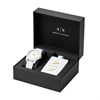 Armani Exchange AX7126 White Watch And Luggage Tag Set - W65523 Alternative Image
