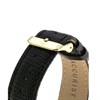 Accurist 7801 9ct Gold Black Leather Strap Watch - W7006 Alternative Image