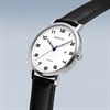 BERING 18640-404 Titanium Black Leather Strap Watch - W74156 Alternative Image