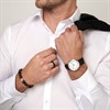 BERING 18640-404 Titanium Black Leather Strap Watch - W74156 Alternative Image