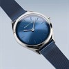 BERING 17031-307 Ultra Slim Blue Mesh Bracelet Watch - W74263 Alternative Image