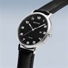BERING 16040-402 Titanium Black Leather Strap Watch - W74281 Alternative Image