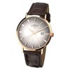 Limit 5955.01 Rose Gold Plated Brown Leather Strap Watch - W77162 Alternative Image