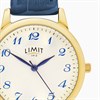 Limit 50061 Gold Tone Blue Strap Watch - W77254 Alternative Image