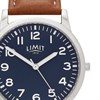 Limit 50063 Blue Dial Brown Strap Watch - W77256 Alternative Image