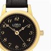 Limit 60272 Gold Tone Black Strap Watch - W77260 Alternative Image