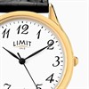 Limit 5066.01 Gold Plated Black Leather Strap Watch - W7734 Alternative Image