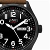 Limit 5492.01 Pilot Black Ionic Finish Tan Leather Strap Watch - W7762 Alternative Image