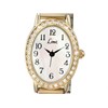 Limit 6030.01 Gold Plated Stone Set Expanding Bracelet Watch - W7772 Alternative Image