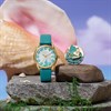 FE6182-46Y Citizen Disney Moana Eco-Drive Teal Leather Strap Watch - W92223 Alternative Image