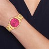 Tommy Hilfiger 1782854 Gold Tone Pink Dial Bracelet Watch - W95401 Alternative Image