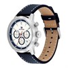 Tommy Hilfiger 1710751  Dual Time Stainless Steel Blue Leather Strap Watch - W95447 Alternative Image
