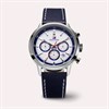 Tommy Hilfiger 1710751  Dual Time Stainless Steel Blue Leather Strap Watch - W95447 Alternative Image