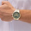 Tommy Hilfiger 1710754 Dual Time Two Tone Green Dial Bracelet Watch - W95448 Alternative Image