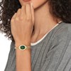 Tommy Hilfiger 1782877 Demi Oval Gold Tone Green Dial Chain Bracelet Watch - W95457 Alternative Image