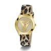 GUESS GW0745L2 Glitz Plaque Leopard Leather Strap Watch - W96343 Alternative Image
