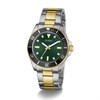 GUESS GW0968G4 Cliff Two Tone Green Dial Bracelet Watch - W96404 Alternative Image