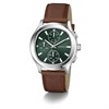 Guess GW1049G1 Brown Strap Green Dial Silver Tone Case Watch - W96431 Alternative Image