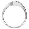 9ct White Gold Diamond Twist Solitaire Ring - 1/4ct - X10053 Alternative Image